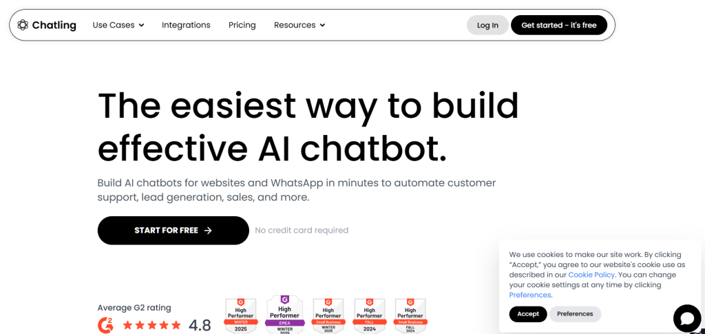 Chatling customer support tool